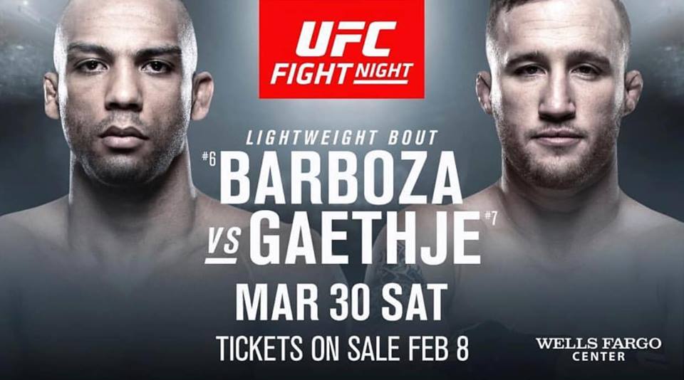 Edson Barboza vs. Justin Gaethje chính thức dẫn đầu UFC on ESPN 2